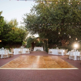 Wedding Dance Floor at Manor Courtyard in Phoenix