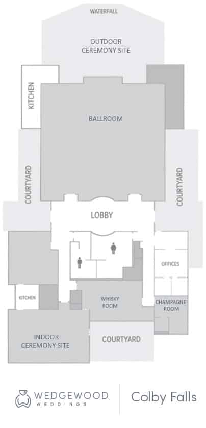 Phoenix AZ Wedding Venues Colby Falls Floor Plan